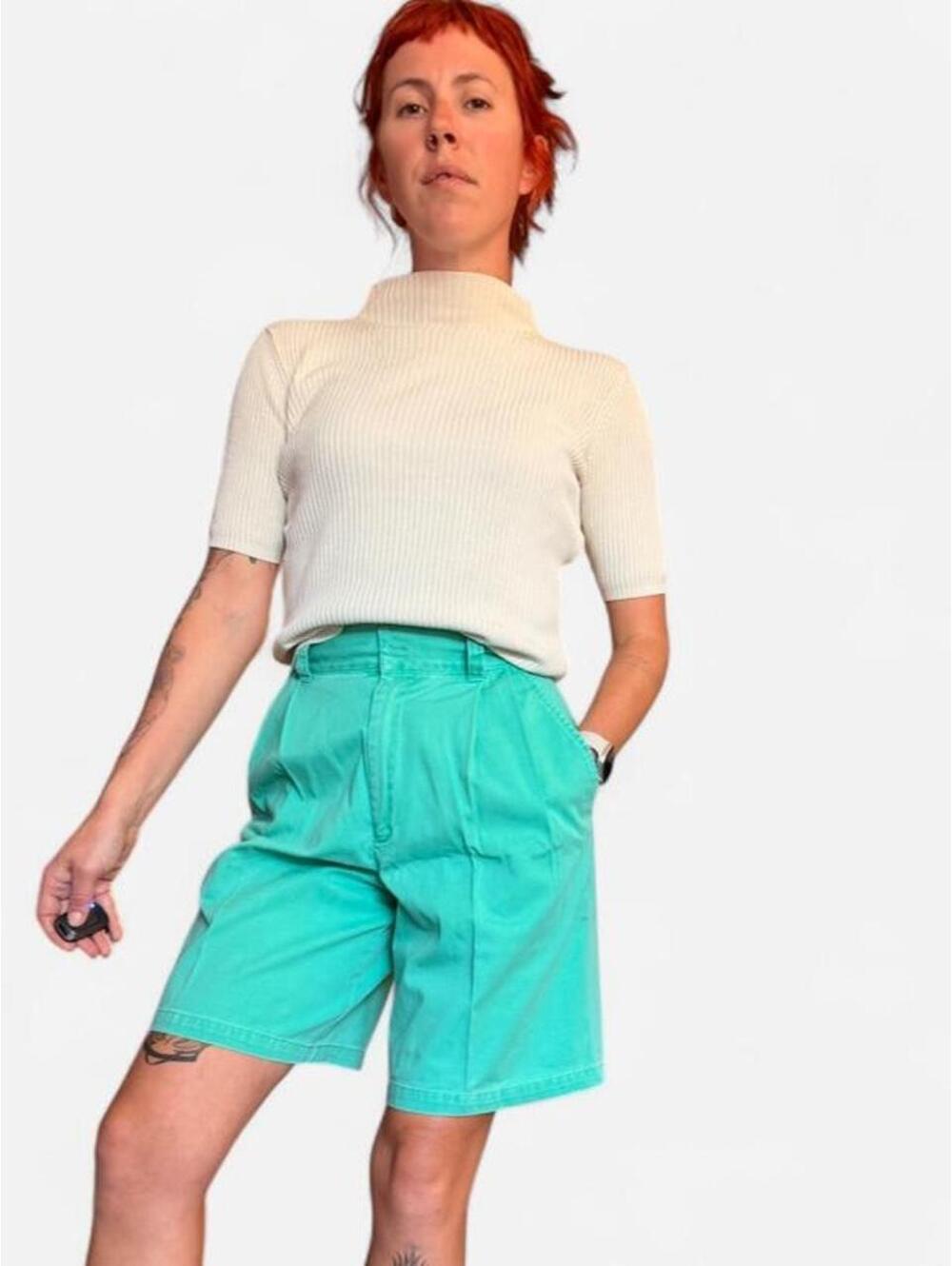 Madison Women's Green and Blue Blous